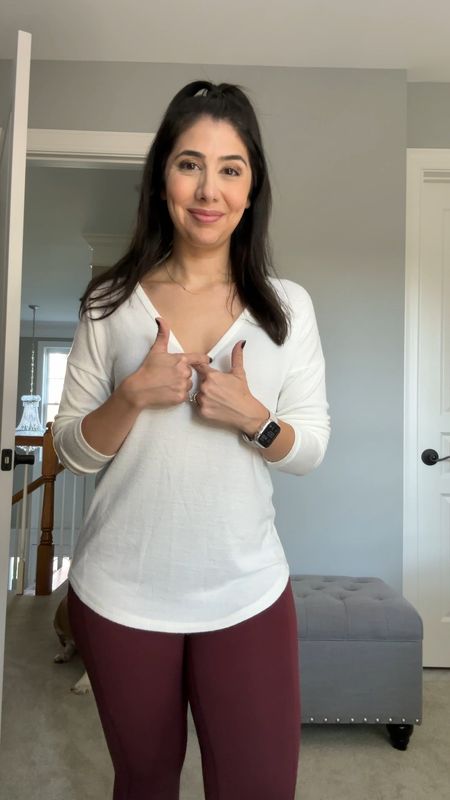 I wear a variation of this simple look 2-4x a week! A cozy tunic will always be a true work horse in your wardrobe for fall & winter. I love layering this with a complimentary vest, shaket or cardigan. Ideal for work from home mamas, like myself!! 