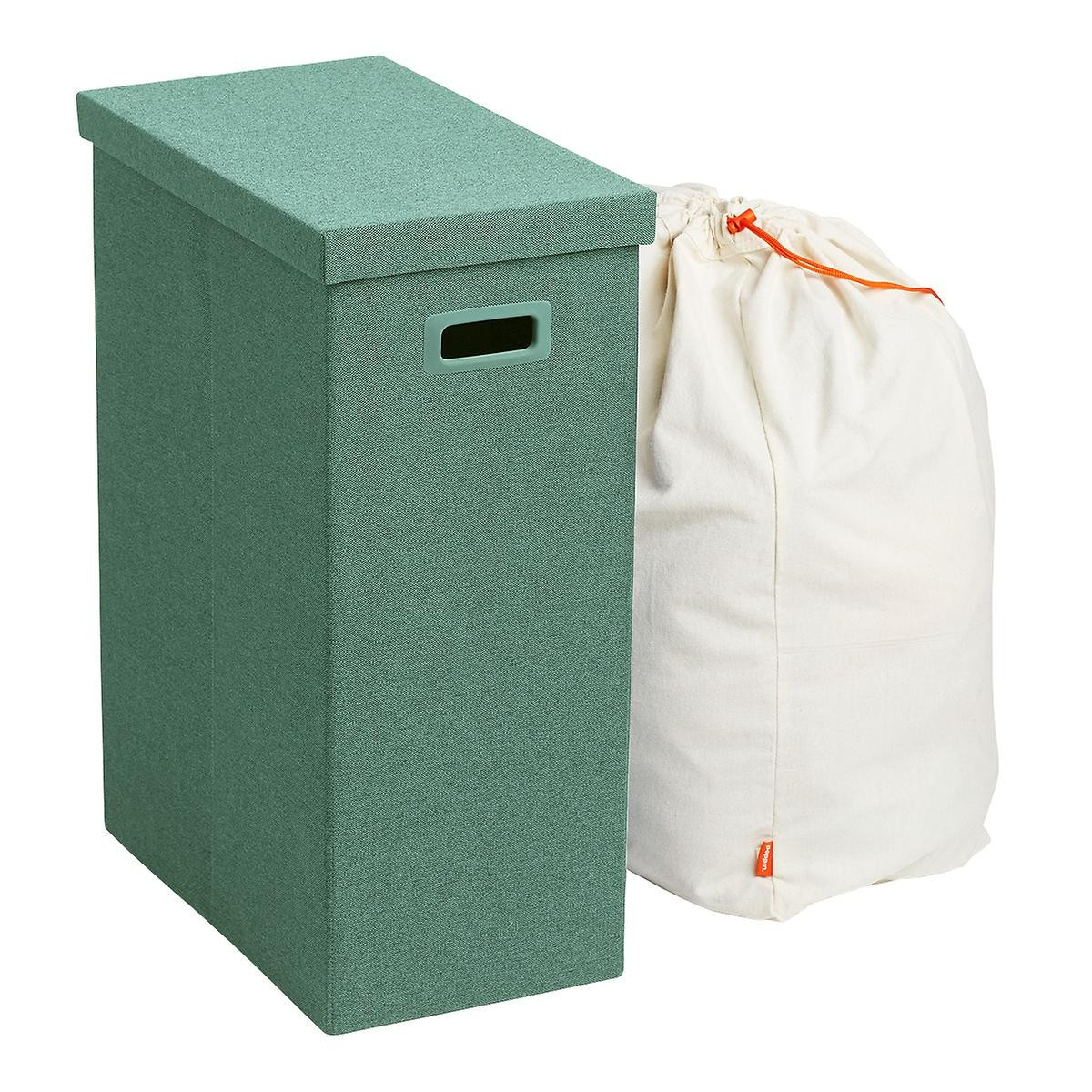 Sage Green Poppin Laundry Hamper with Lid | The Container Store