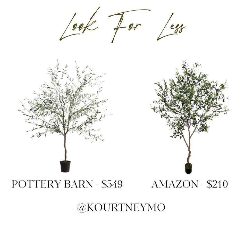 Pottery Barn dupe, olive trees, designer inspired home, look for less, Amazon, neutral home decor 

#LTKhome