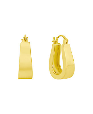 And Now This Polished Click Top Hoop Earrings - Macy's | Macy's