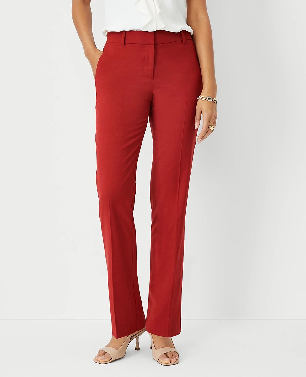 The Straight Pant in Lightweight Weave | Ann Taylor (US)
