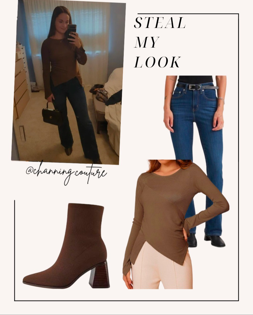 Fall Chocolate Brown Date night look 🤎

