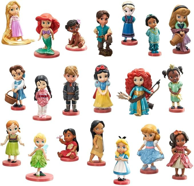 Disney Store Girl's Animators' Collection Mega Figurine Play Set – 20-Piece Set, Authentic Char... | Amazon (US)