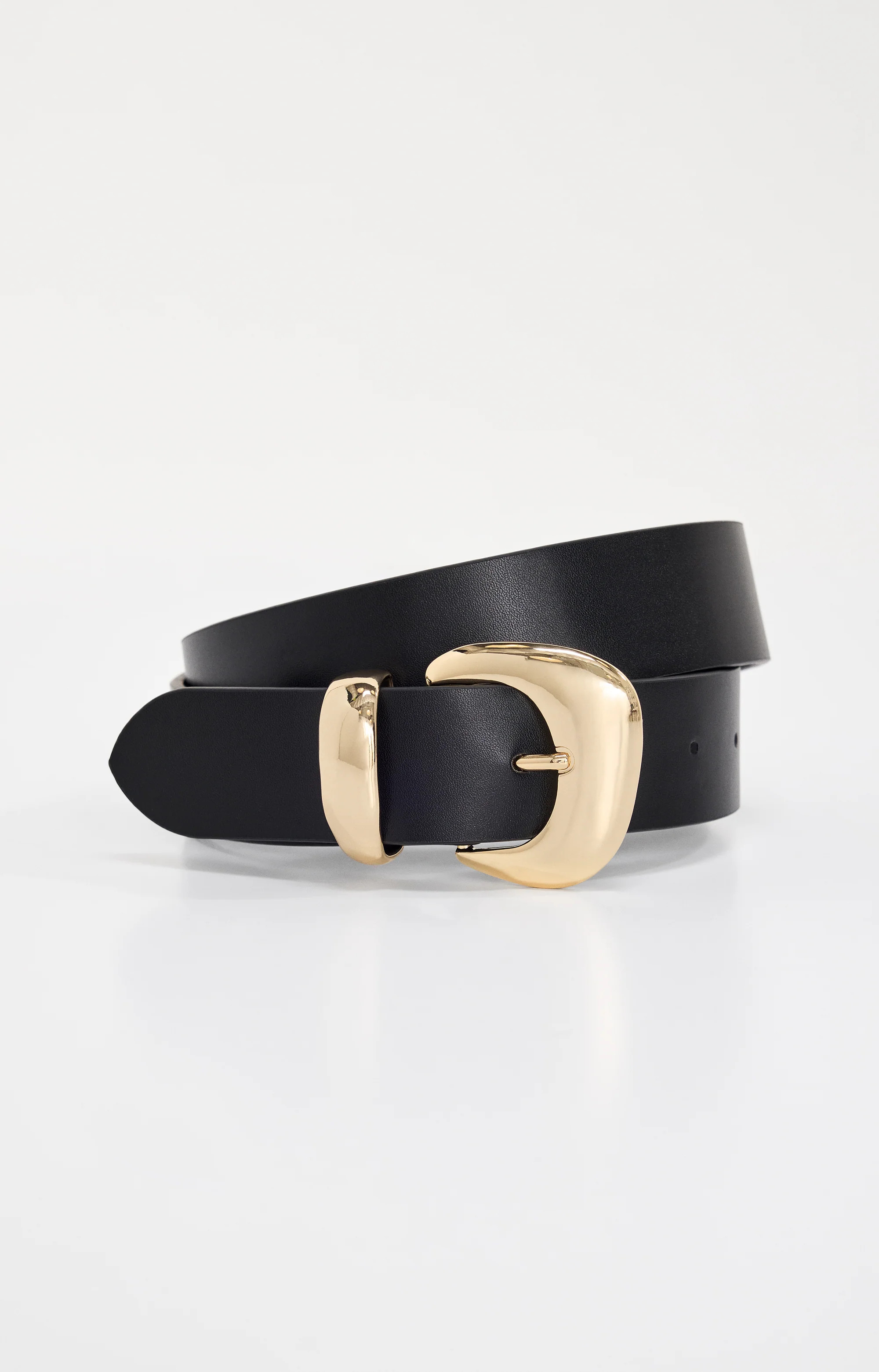 CLASSIC BOLD BUCKLE BELT | BLACK001 - GOOD AMERICAN | Good American