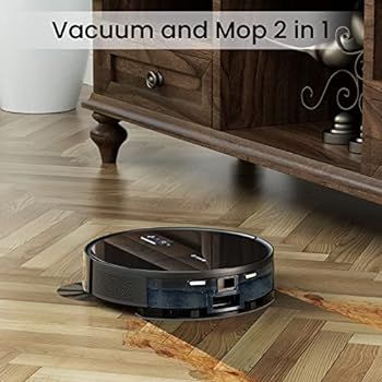 Robot Vacuum Self Emptying and Mop Combo, Robotic Vacuum Cleaner with Automatic Dirt Disposal, Vi... | Amazon (US)