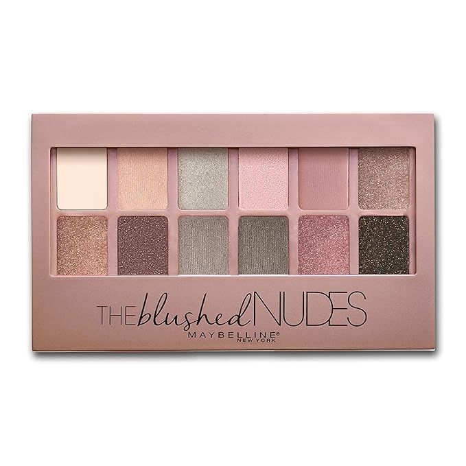 Maybelline New York The Blushed Nudes Eyeshadow Palette Makeup, 12 Pigmented Matte & Shimmer Shad... | Amazon (US)