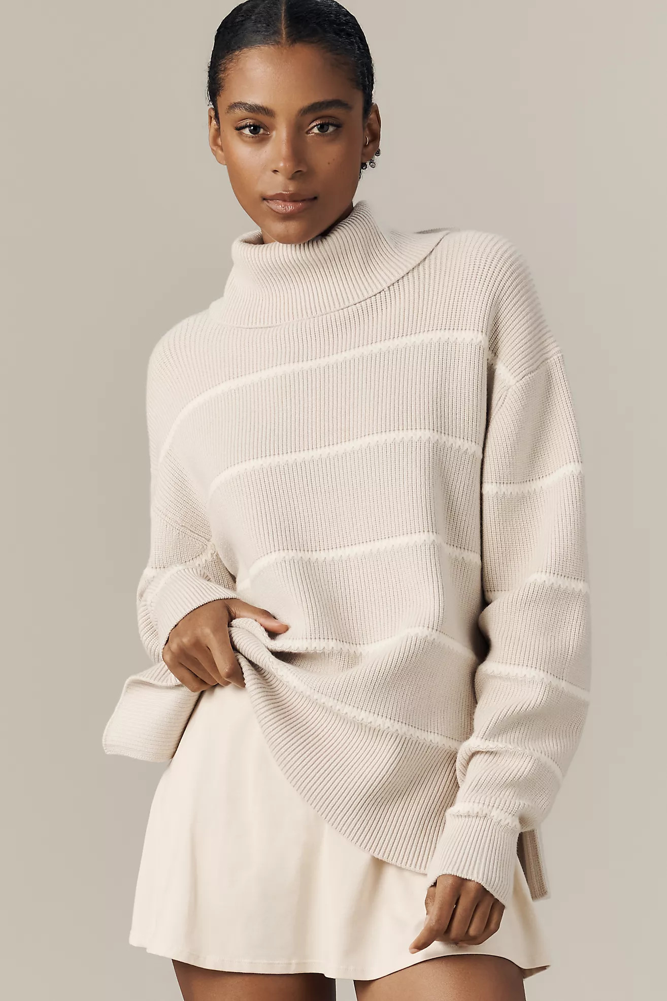 Varley Hamish Roll-Neck Stitch Knit Sweater | Anthropologie (US)