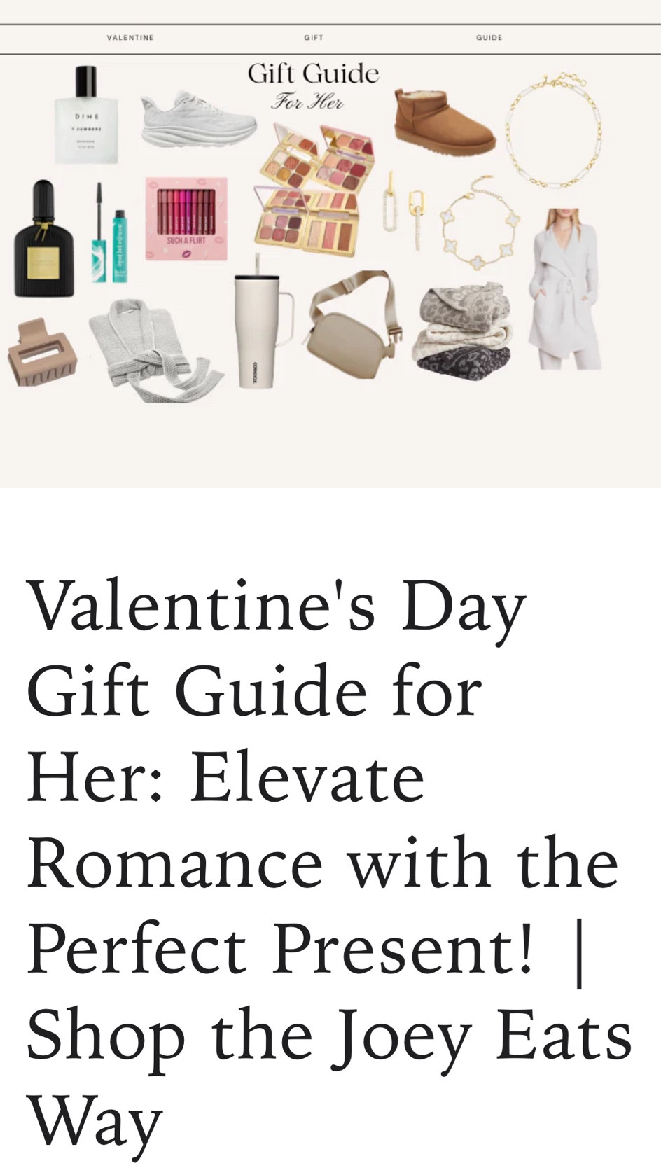 Discover the perfect gifts for her with our curated Gift Guide on the blog. Elevate her style and happiness with carefully chosen treasures that celebrate every facet of her personality. From chic accessories to cozy essentials, explore our recommendations for thoughtful presents that make her feel truly special. Read more on the blog now! #GiftGuide #ForHer #LTKBlogPost

#LTKGiftGuide #LTKsalealert #LTKbeauty