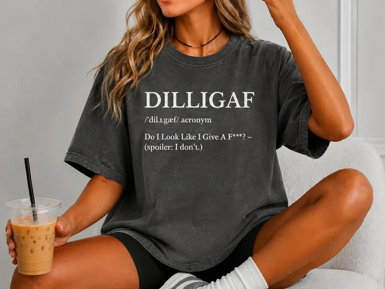 DILLIGAF TEE - Etsy | Etsy (Global)