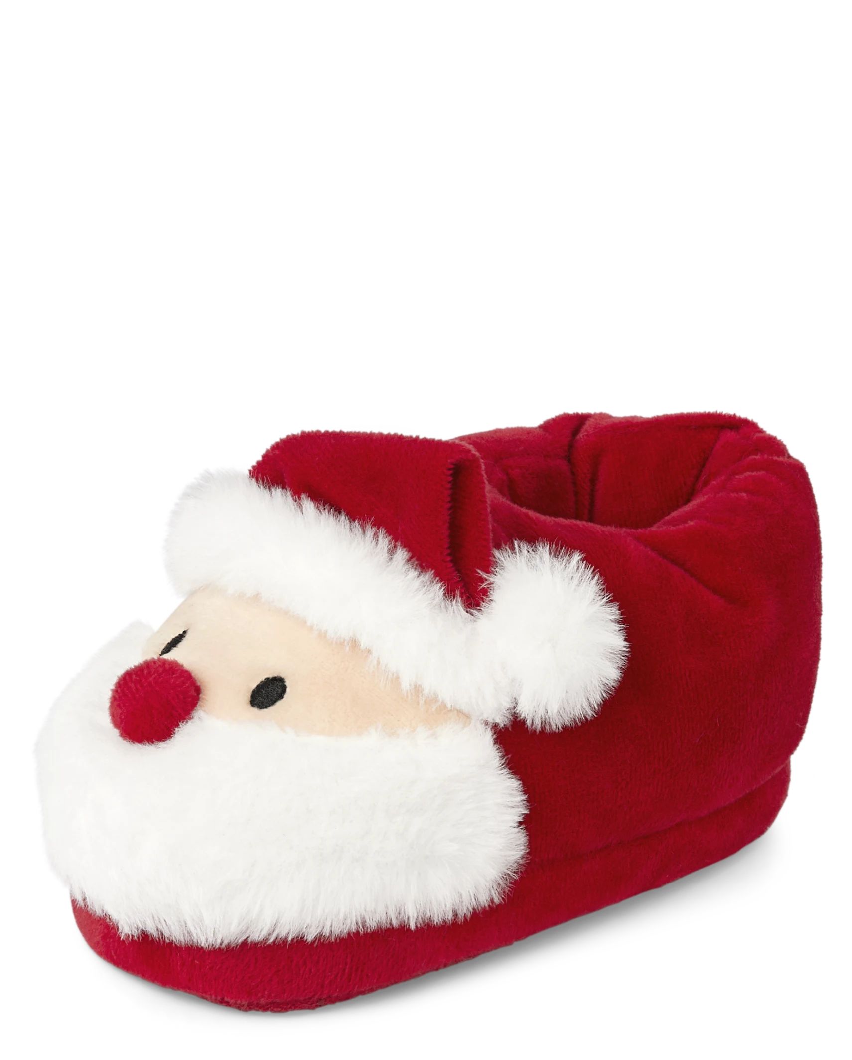 Unisex Toddler Matching Family Santa Slippers - red | The Children's Place