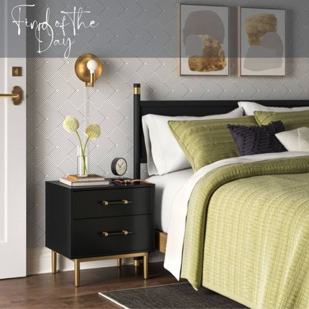 Do you love the luxe decor look?! We love this sleek black and gold nightstand! Ideal for a modern space that needs some sophistication  

#LTKfamily #LTKFind #LTKhome