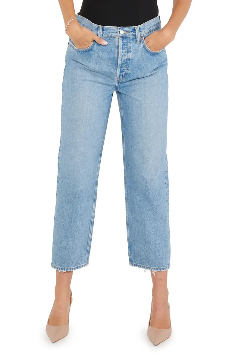 Tyler High Waist Crop Straight Leg Jeans | Nordstrom
