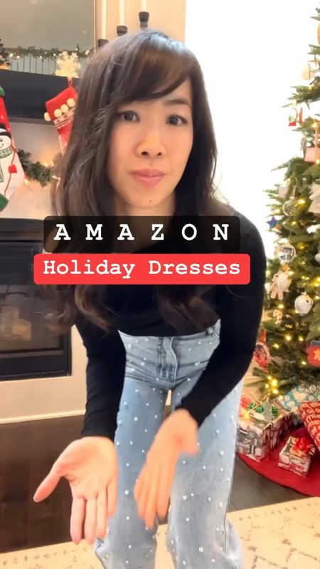 Holiday dresses - wearing a size XS in all except for the green velvet dress which is a S.

#LTKSeasonal #LTKshoecrush #LTKfindsunder50