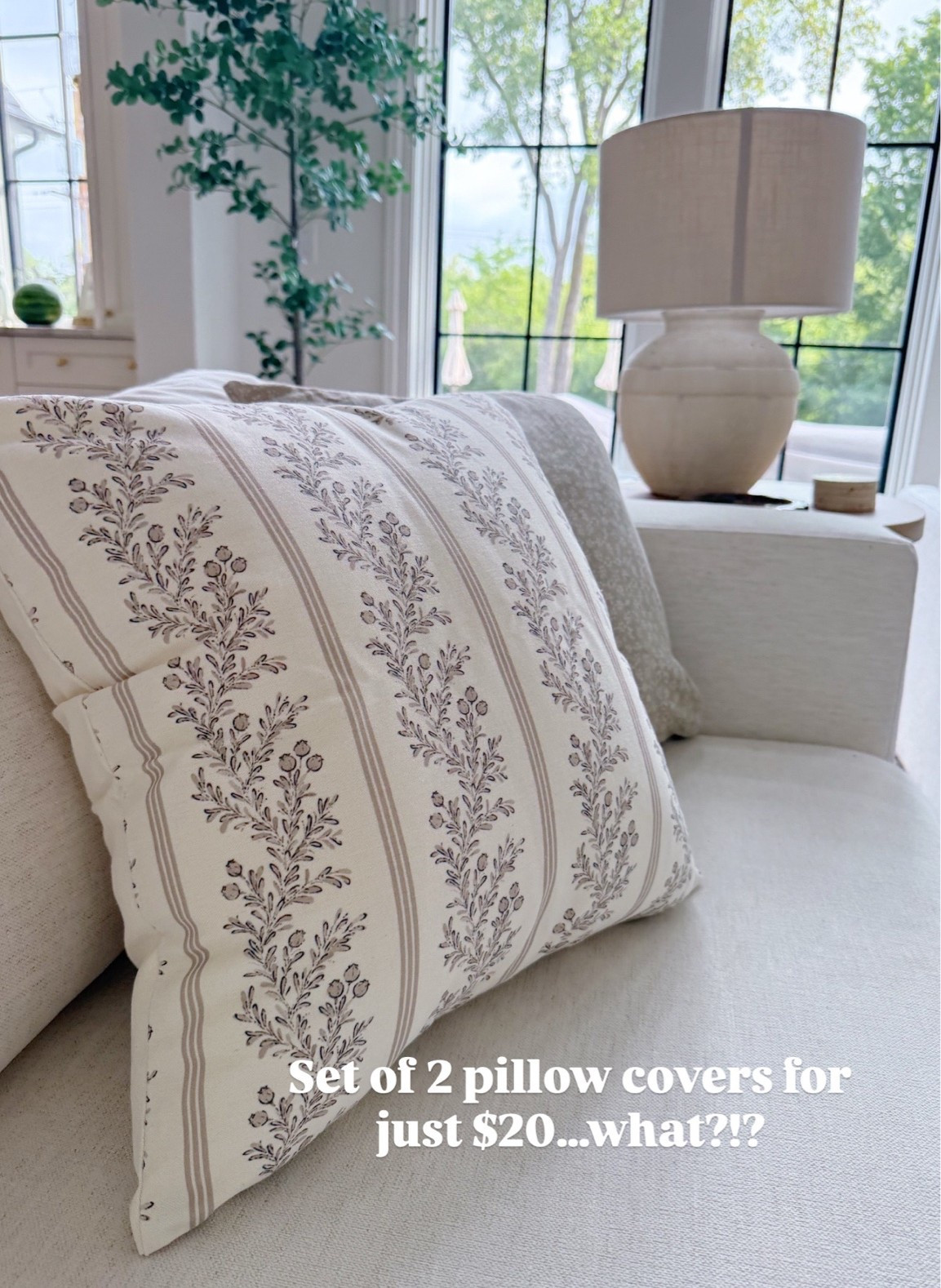 My new favorite pillow covers for living room or bedroom! On sale now for just $20!! 🙌🏼