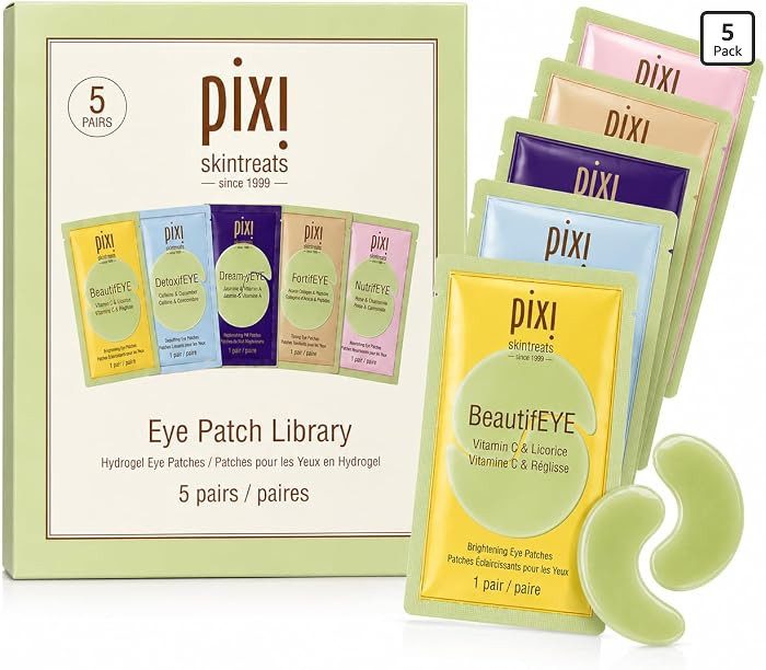 Pixi Beauty Under Eye Patches, 5-Pack Variety Travel Eye Patch Gift Set | For Dark Circles, Puffy... | Amazon (US)