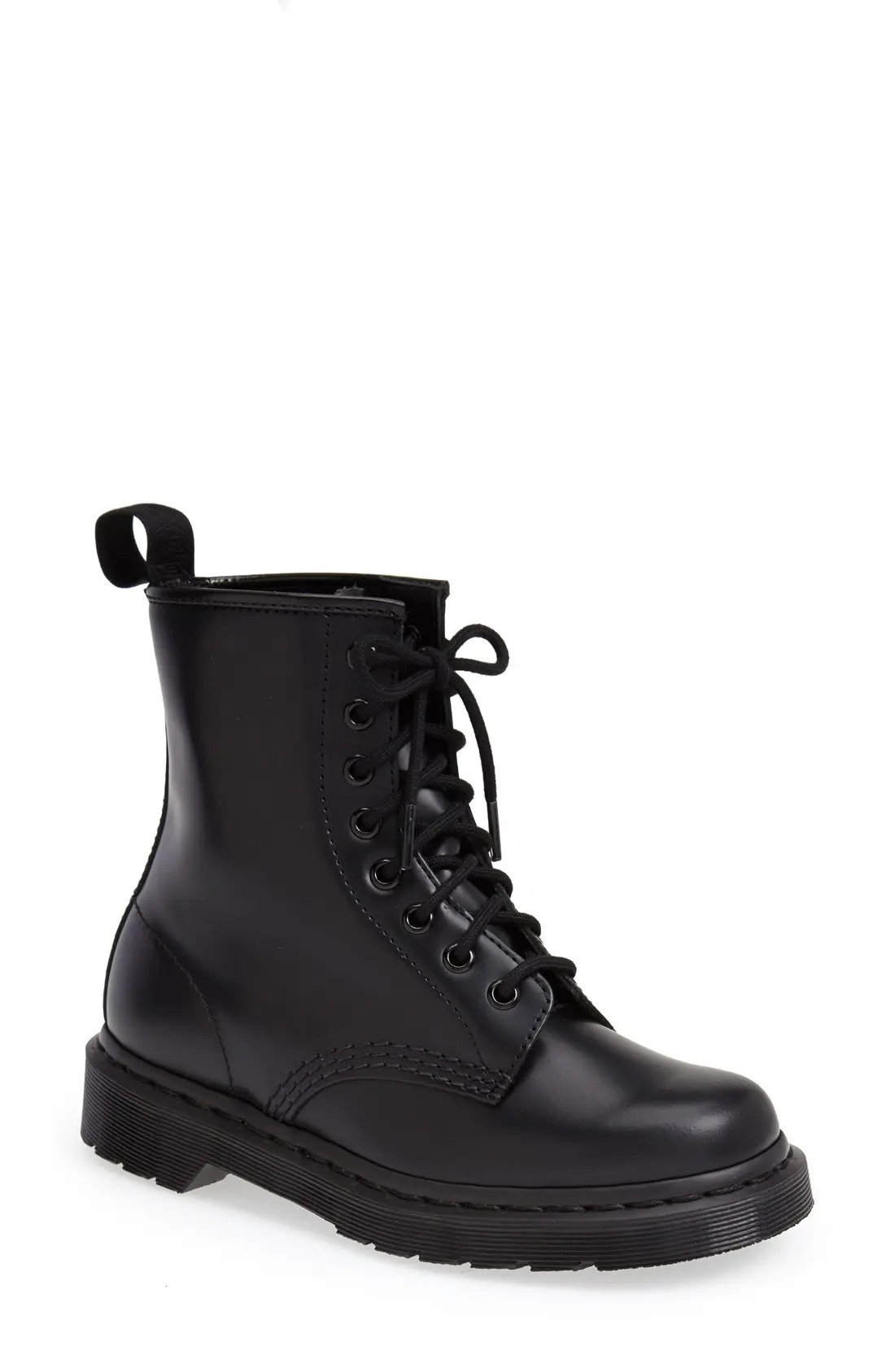 Dr. Martens '1460 Mono' Boot, Size 7Uk in Black Smooth at Nordstrom | Nordstrom