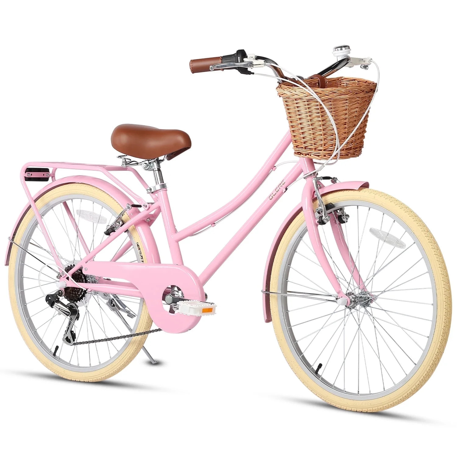 Glerc Missy 26" inch Girl Cruiser Youth Teen Woman Bike 6-Speed Teen Hybrid City Bicycle for Yout... | Walmart (US)