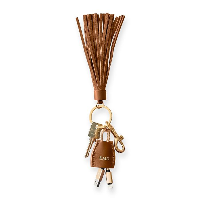 Power Up Lightning to USB Tassel Keychain | Mark and Graham