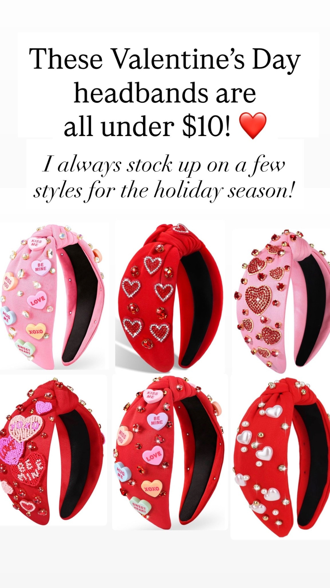 Cute Valentine’s Day headbands! All $10 and under!

#LTKBeauty