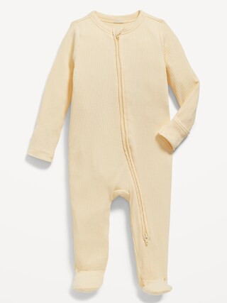 Unisex 2-Way-Zip Sleep &amp; Play Footed One-Piece for Baby | Old Navy (US)