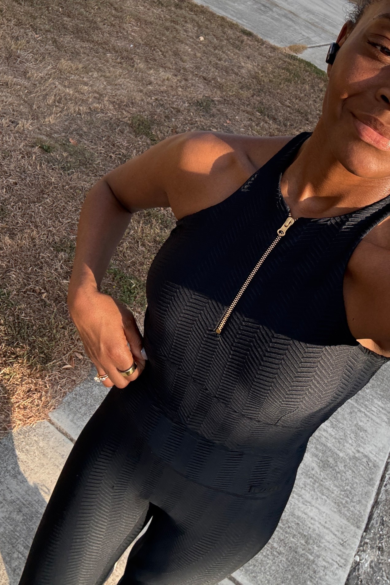 4.6 miles down today in this herringbone set from Day1fit! Linking it here along with all the colors it comes in. 

#LTKSeasonal #LTKPetite #LTKActive