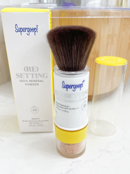 Easiest way to remember sunscreen on your face! This face powder comes in 4 color options with a soft brush for easy application! It’s a must during the sunny months ☀️ #sunscreen #powderfoundation #sunscreenpowder #supergoop #ultasale #springbreakessentials #facesunscreen 

#LTKbeauty #LTKSeasonal #LTKwedding