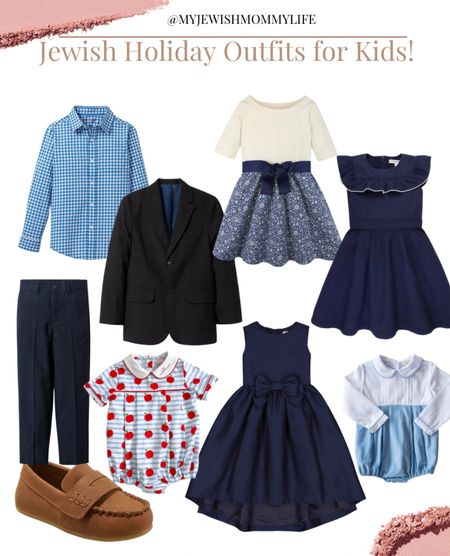 Adorable outfits for little boys and girls for the Jewish holidays! From #RoshHashanah to #Hanukkah