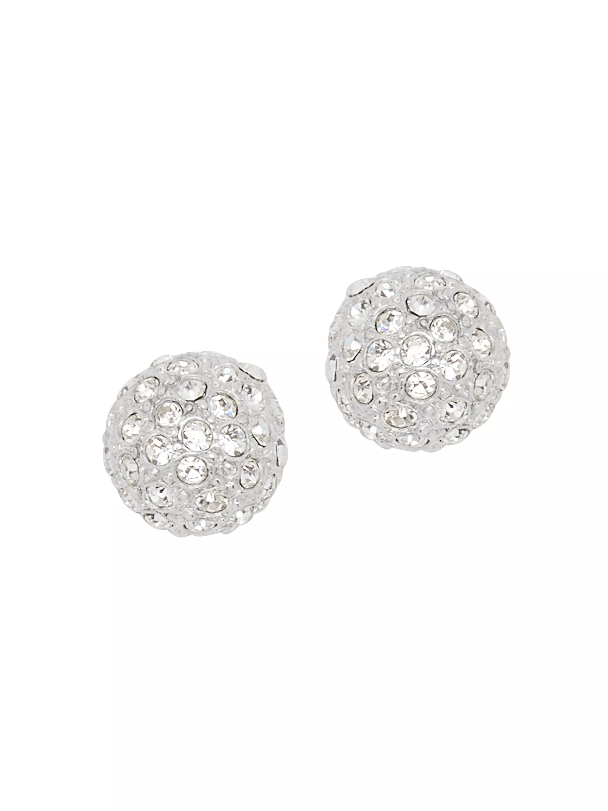 Half-Sphere Crystal Pavé Stud Earrings | Saks Fifth Avenue