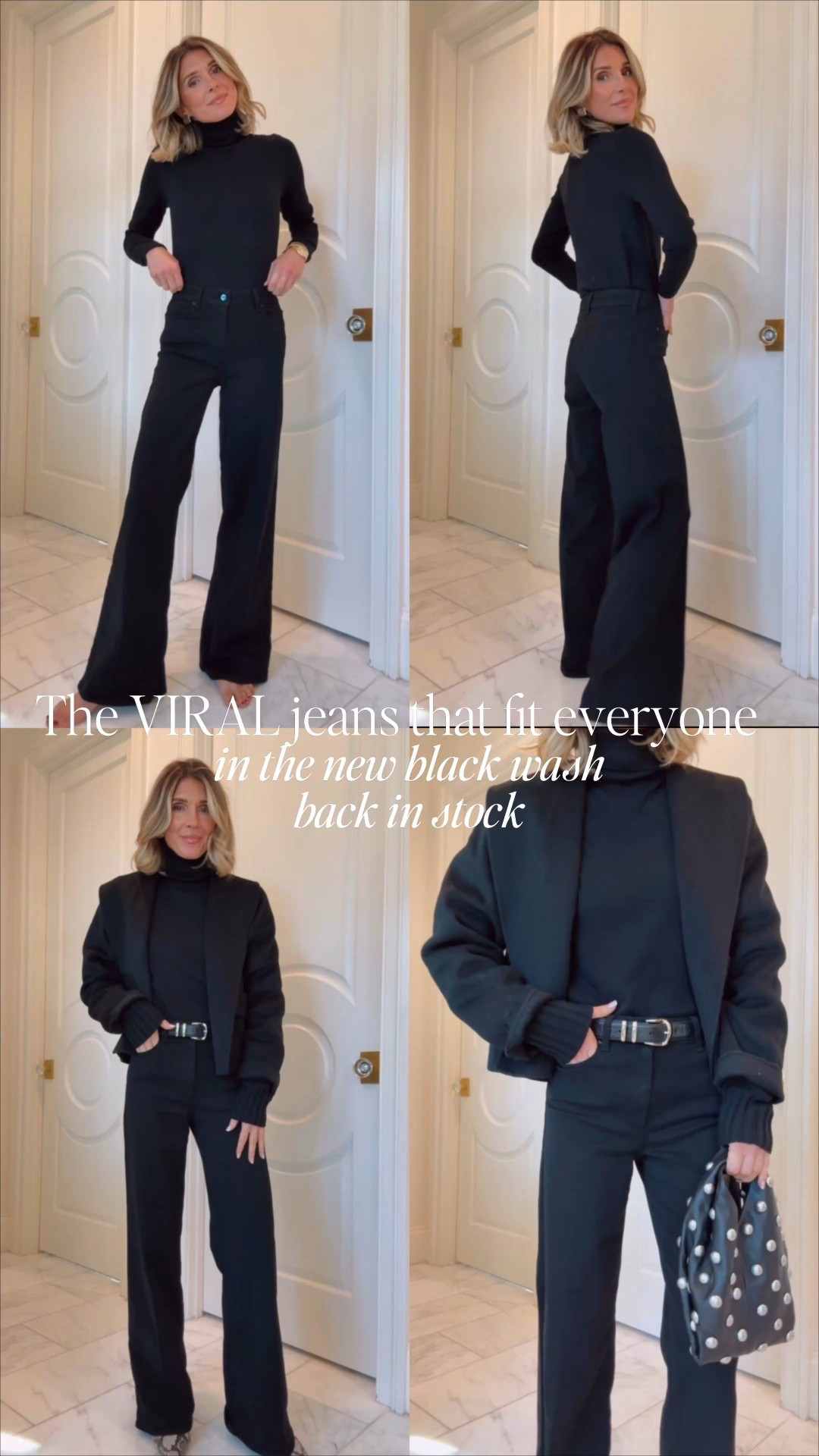 The black jeans back in stock! Fit tts I'm wearing size small 