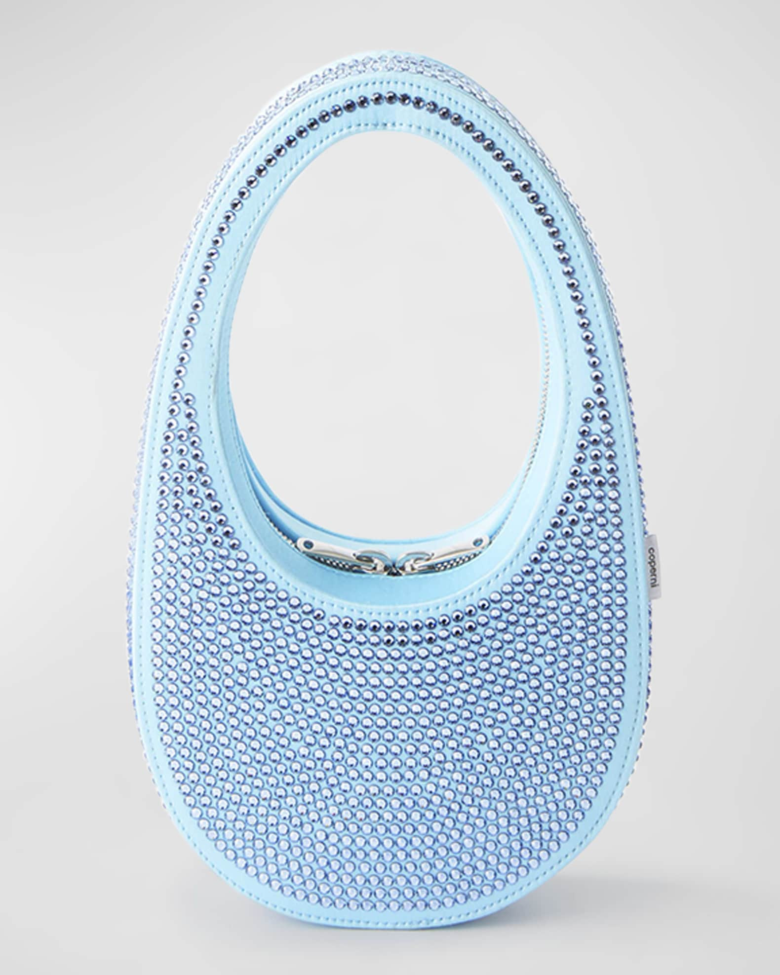 Swipe Mini Crystal-Embellished Top-Handle Bag | Neiman Marcus