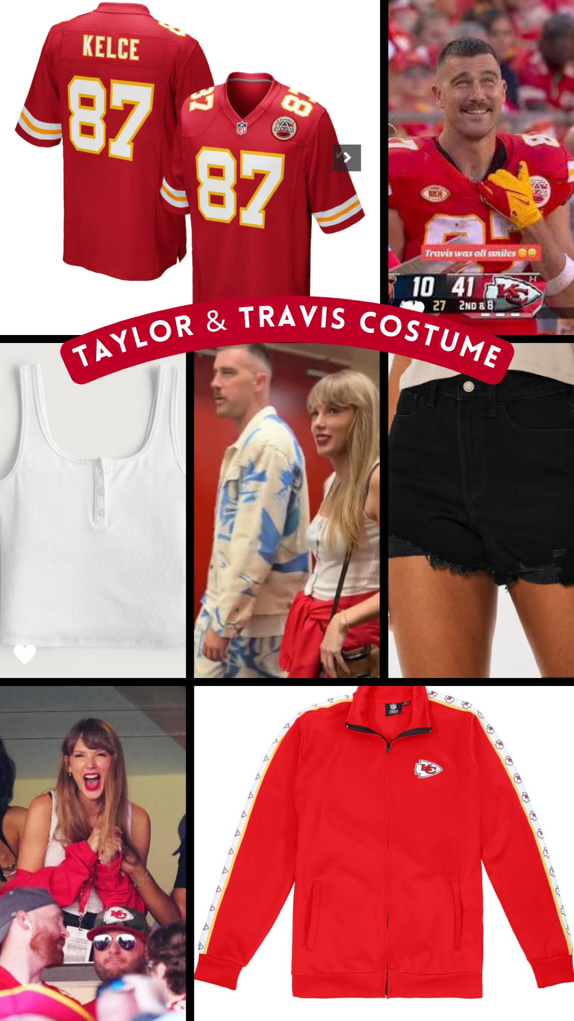 Taylor Swift And Travis Kelce Halloween Costume!

Kansas City chiefs outfit, Taylor swift outfit, couples costume, unique costume, Taylor swift costume, football costume, funny costume, cute couples costume, couple Halloween costume ideas, fast Halloween costume ideas, Kansas City outfit, red and yellow outfit Taylor swift style 

#LTKSeasonal #LTKHalloween #LTKHoliday