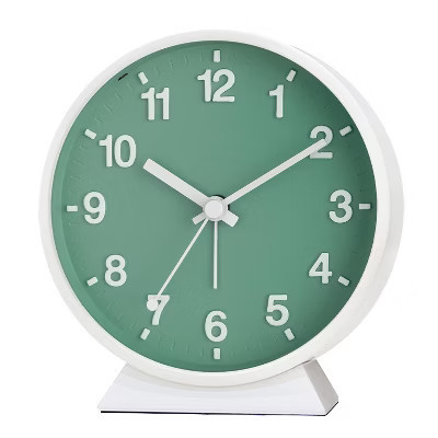 Aoibox Analog Alarm Clock, Super Silent Non Ticking Small Clock with Manual Light, Snooze, Old Fashioned Style Ideal Decor for Bedroom, Bedside, Desk | Target