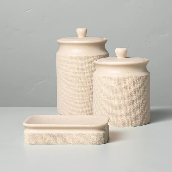 Resin Bath Canister Cream - Hearth & Hand™ with Magnolia | Target