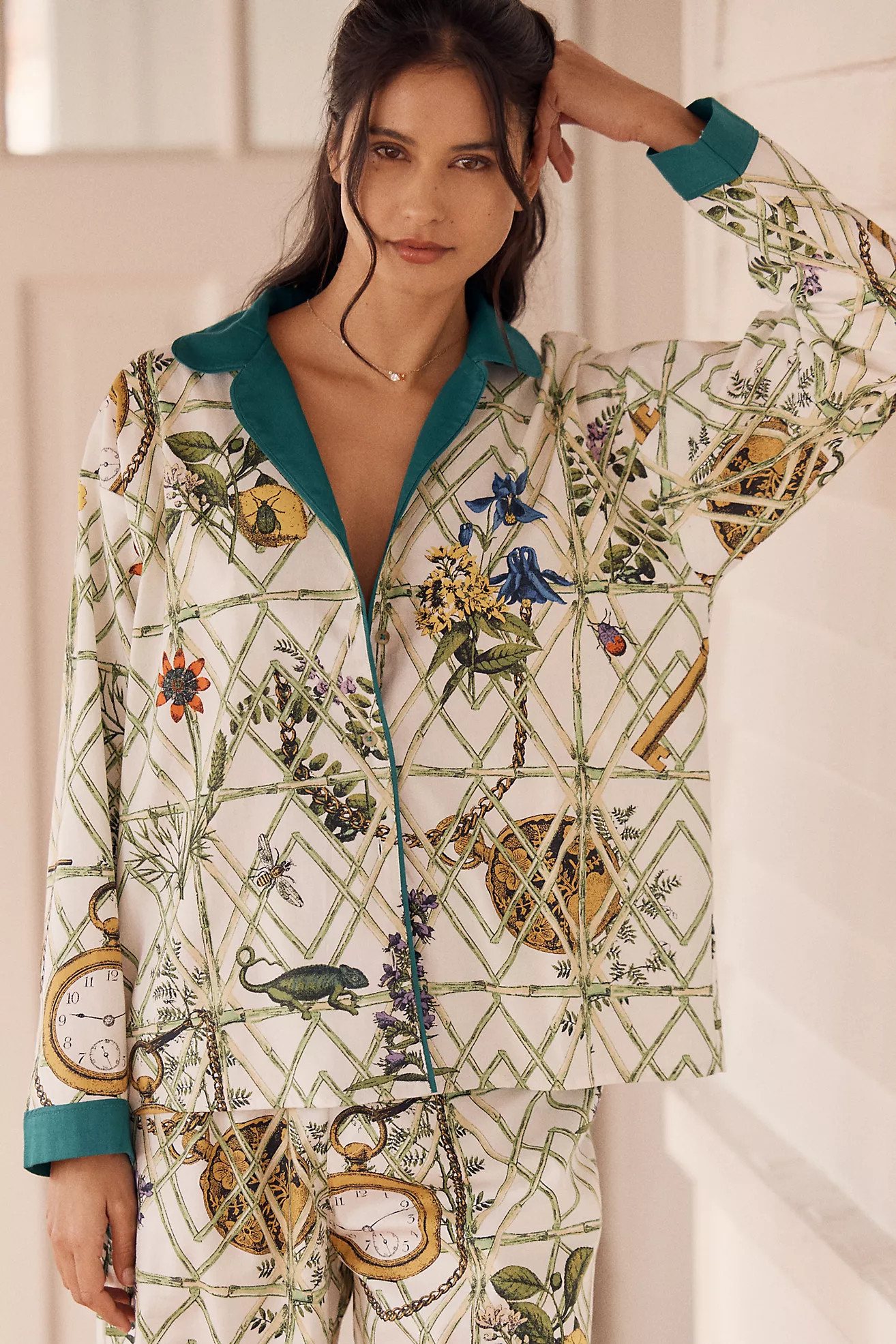 LyreBird Cloud Flannel Pajama Top | Anthropologie (US)