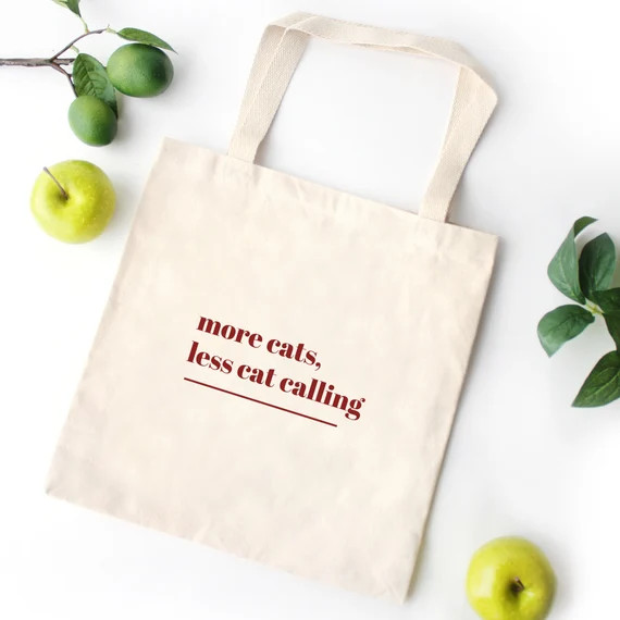 More Cats Less Cat Calling Tote  Cat Mom Gift  Cat Lover | Etsy | Etsy (US)