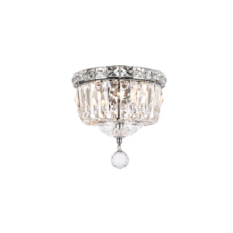 Stinnett 2 - Light 8'' Chandelier Style Bowl Flush Mount | Wayfair North America