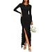 ZESICA Womens Fall Long Sleeve Mesh Bodycon Wedding Guest Maxi Dresses | Amazon (US)