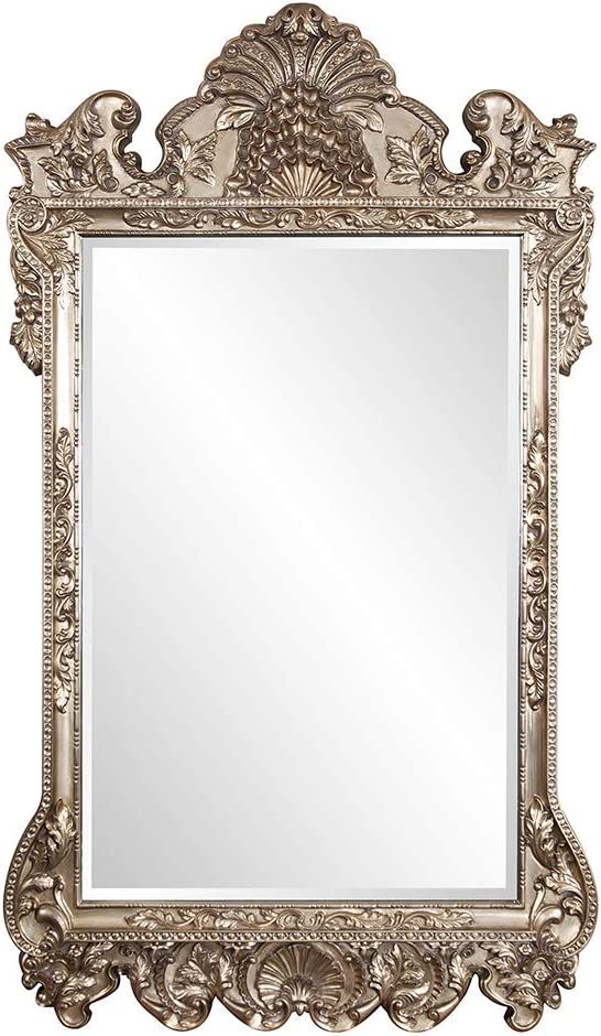 Howard Elliott Marquette Antique Oversized Mirror, Leaning Wall Ornate Mirror, Full Length, Silve... | Amazon (US)