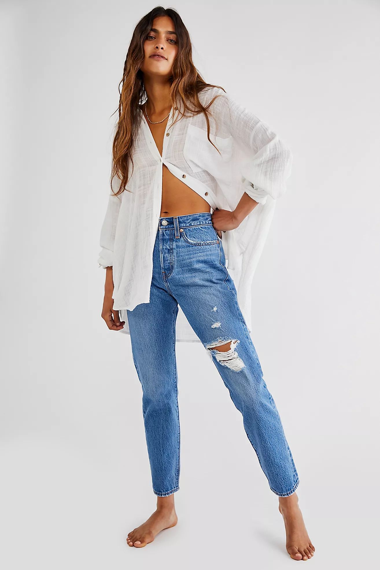 Levi's Wedgie Icon High-Rise Jeans | Free People (Global - UK&FR Excluded)