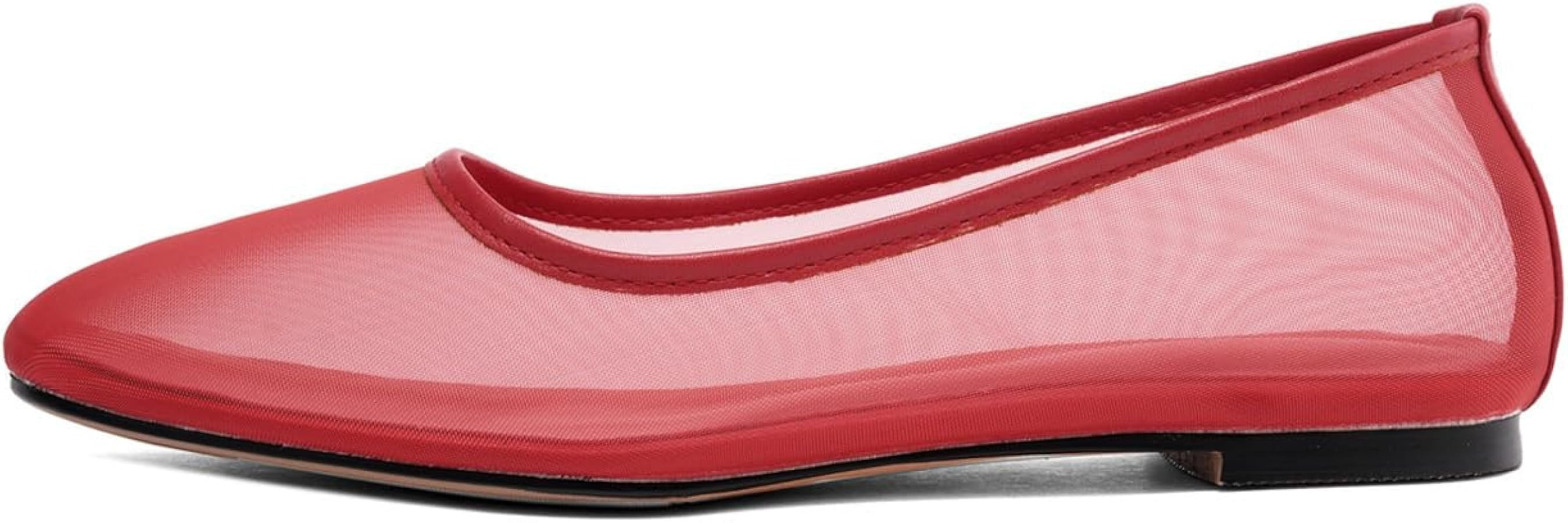 Mesh Ballet Flats Shoes for Women Slip On Round Toe Ballerina Shoes Comfortable | Amazon (US)