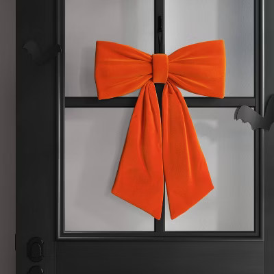 20" Large Bow Halloween Decorative Prop Orange - Hyde and EEK! Boutique™ | Target