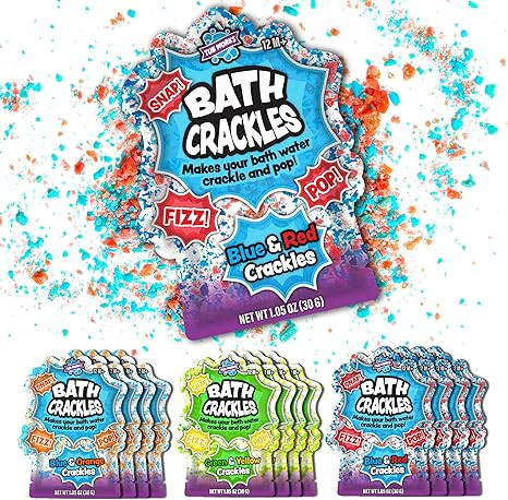 Tub Works® Bath Crackles Bath Toy, Variety 12 Pack | Nontoxic & Fragrance-Free | Makes Bath Wate... | Amazon (US)