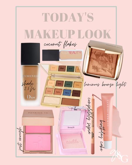 Todays makeup look:: Dior foundation, Huda concealer, hourglass bronzer, tarte palette, Patrick ta blush, benefit highlight, makeup for ever lip liner, summer Fridays lip balm 

#LTKbeauty #LTKSeasonal #LTKfindsunder50