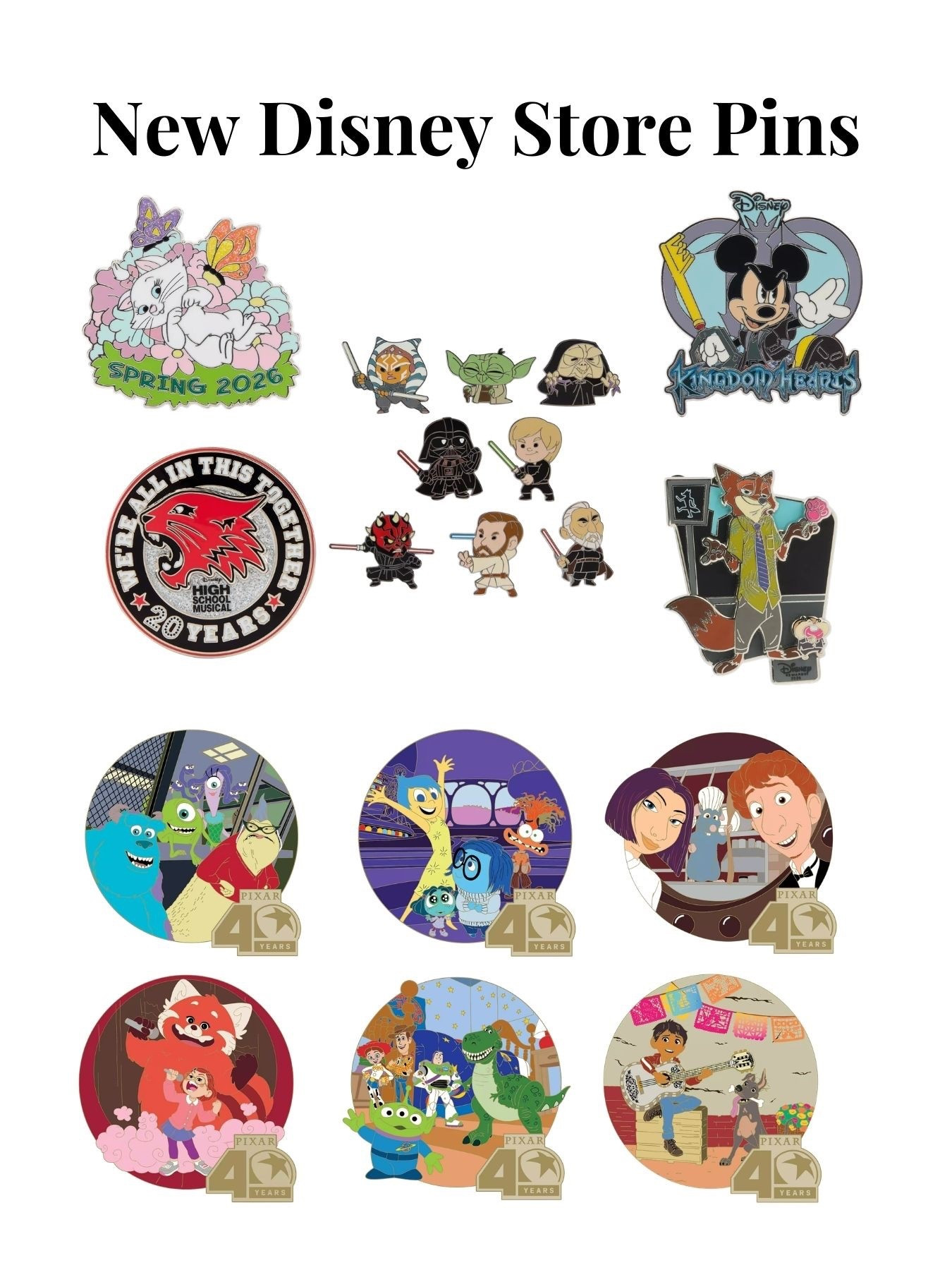 New Disney pins from the Disney Store

#LTKTravel