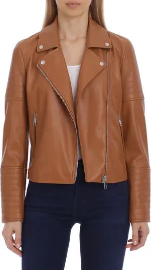 Avec Les Filles Faux Leather Crop Moto Jacket | Nordstromrack | Nordstrom Rack