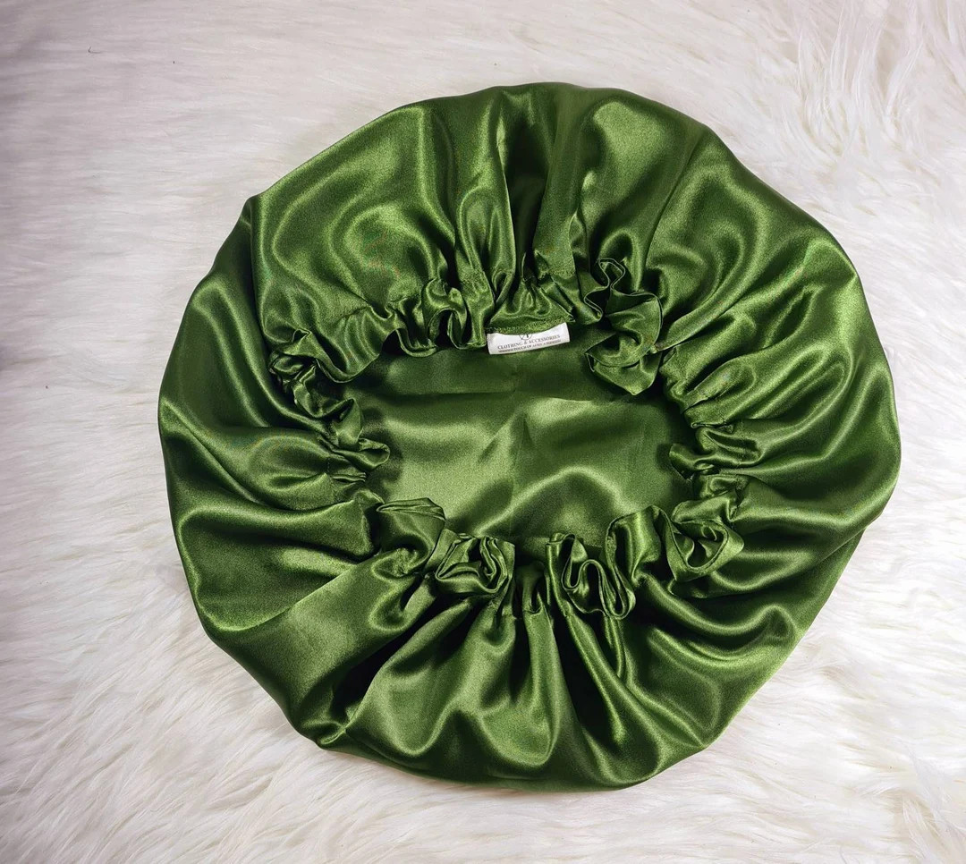 Perfect Fit Reversible Satin Hair Bonnet - Protecting Hairstyle Night Sleep Headscarf for Women i... | Etsy (US)