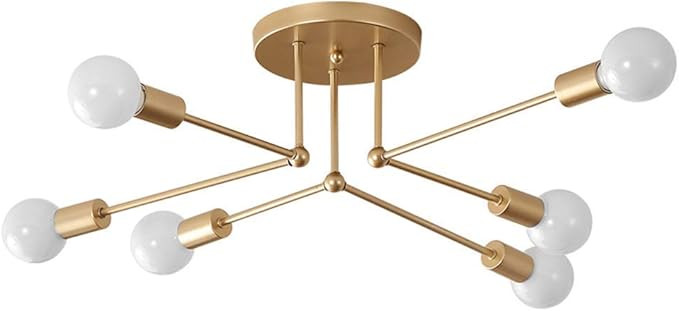 SkyTalent Modern Ceiling Light Sputnik Chandelier, Metal Pendant Light Modern Chandeliers Mid-Cen... | Amazon (US)