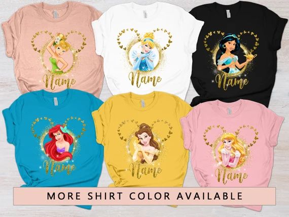 Girls Disneland Trip Disney Princess Shirts 2022 Disneyland - Etsy | Etsy (US)