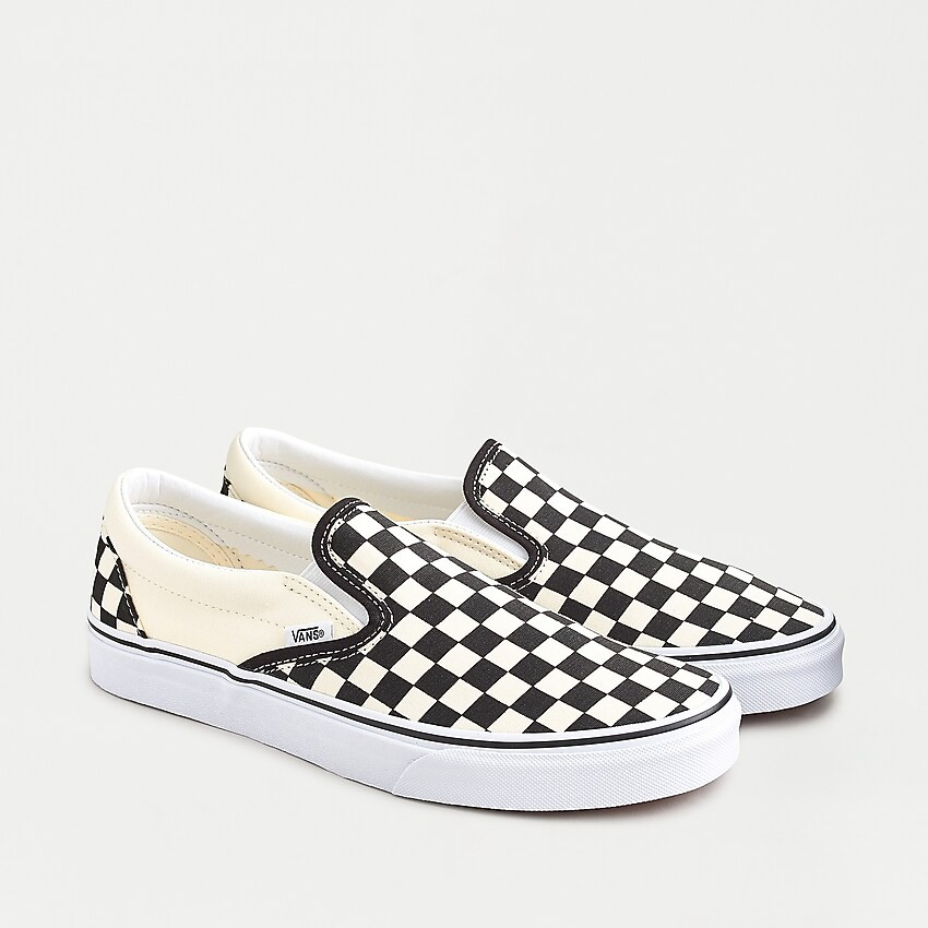Vans®slip-on sneakers in checkerboard | J. Crew US