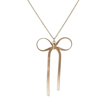 Celebrity Pink Women’s Bow Pendant Necklace | Walmart (US)